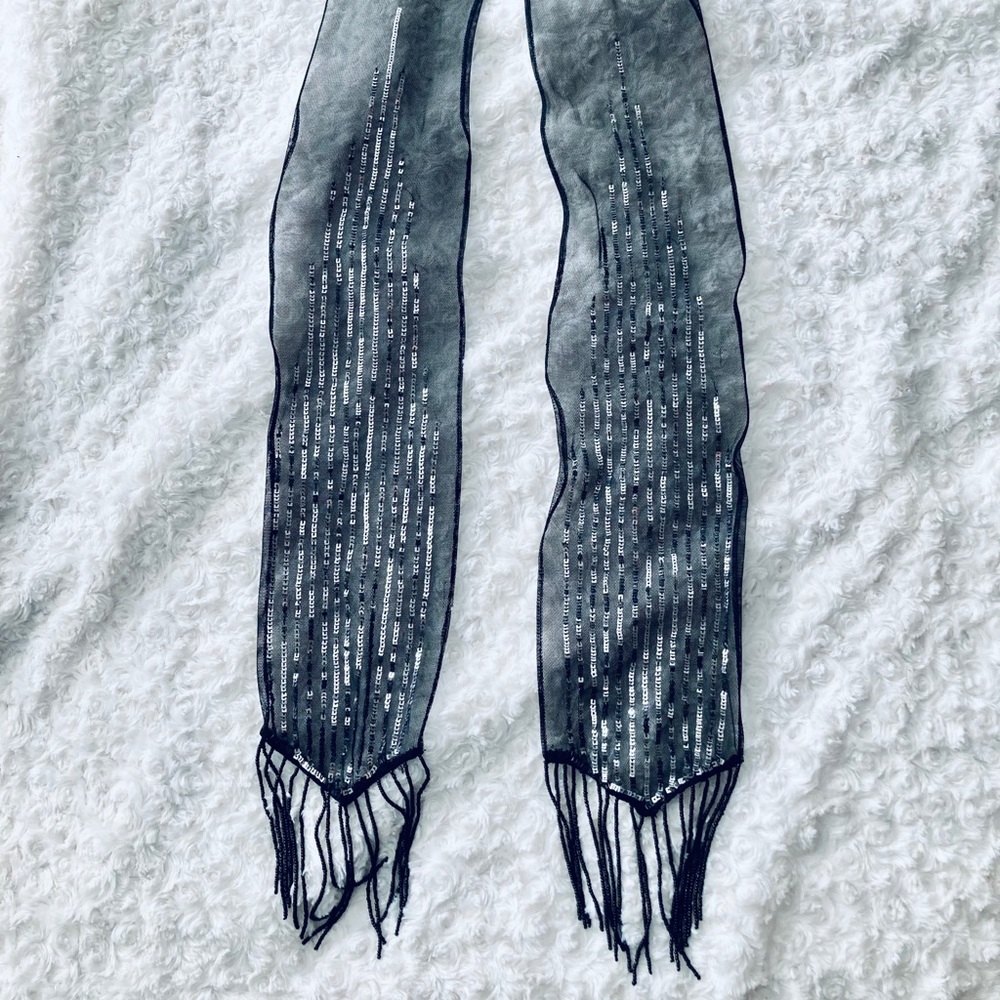 TED BAKER Elegant Embellished Scarf